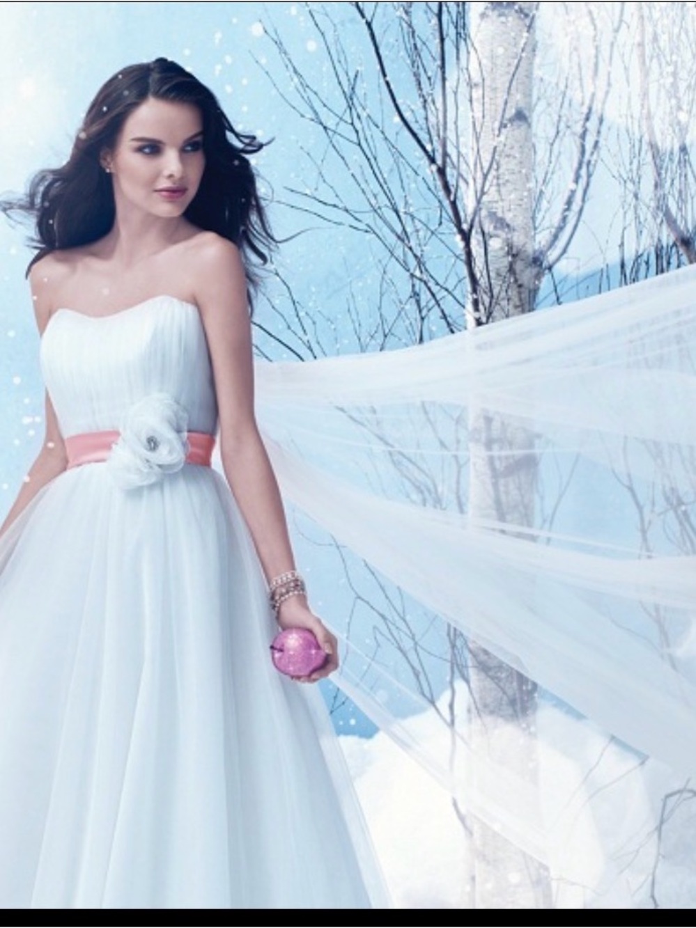 Size 6 Disney Fairy Tale Weddings Alfred Angelo Snow White AAB47 NWT